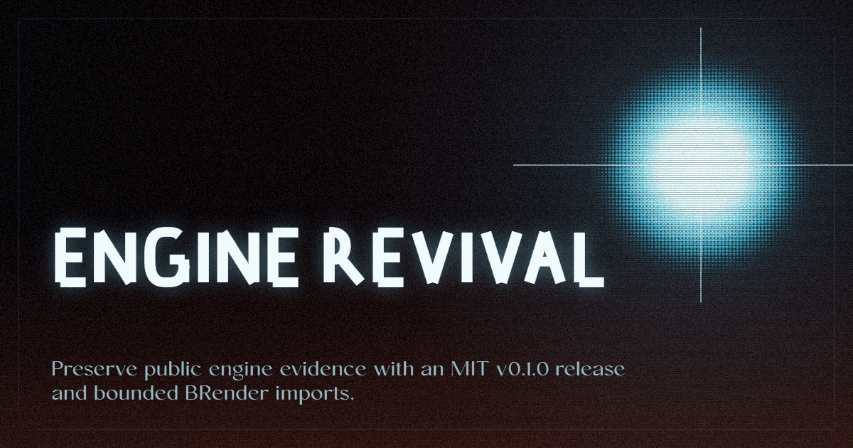Engine Revival project card.